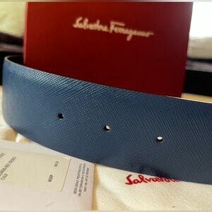 Ferragamo Brown Calf Leather Bos Taurus Regular Belt main image 1